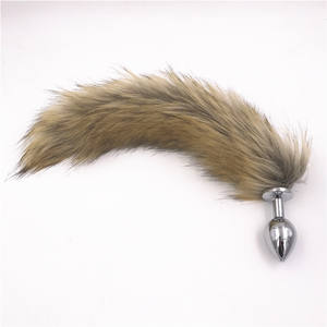 Juguete Sexual Anal de Acero Inoxidable al por Mayor, Tapón Anal Grande con Cola de Zorro, Masturbador - Product Image 4