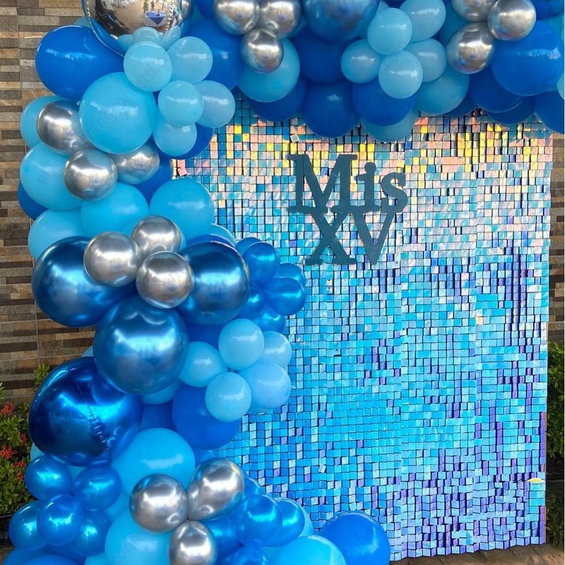 2022 Gold Color Sequin Panel Wedding