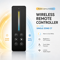 Télécommande sans fil RF 2,4 GHz pour variateur tactile de lumière, contrôleur de température de couleur CT pour bande LED, portée 30 m, zone unique, lampe de plafond intelligente