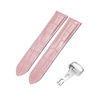 高級クロコアリゲーター穀物カルフスキン本革時計バンド交換用カーターTan-kシリーズ14 16 18 20 22 23 24mm - Product Image 6