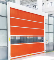 Porte rapide industrielle pour l'accès des véhicules, porte à rideau souple en PVC haute vitesse, porte de salle blanche
