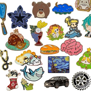 Épinglette en métal personnalisée, dessin animé, anime, émail doux ou dur, conception personnalisée, fabrication directe, artisanat en métal - Product Image 1