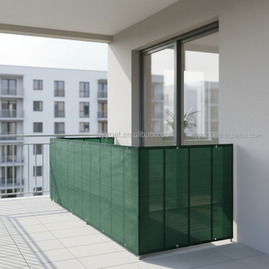 Écran d'intimité robuste en HDPE pour balcon, pare-soleil vert pour mur, jardin, cour et arrière-cour - Product Image 2