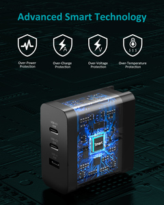 Cargador Rápido GaN de 65W PD con 3 Puertos Tipo C/A para Laptop, Teléfono y Tablet, Enchufe Europeo, Gran Venta - Product Image 6