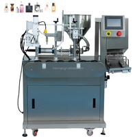 Máquina Llenadora y Tapadora de Botellas de Vidrio y Plástico Totalmente Automática, Controlada por PLC, para Aplicaciones de Bebidas y Productos Químicos