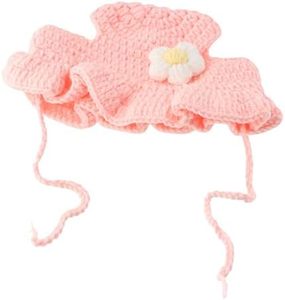 Chapeaux pour animaux de compagnie en laine tissés à la main, écologiques, personnalisés, en crochet, forme d'animaux de dessin animé mignons, été-printemps, petites et moyennes tailles, vente en gros - Product Image 4
