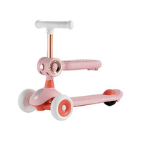 Trottinette 3 en 1 pour enfants avec musique et lumière, trottinette à roulettes lumineuse pour tout-petits et enfants, directement de l'usine