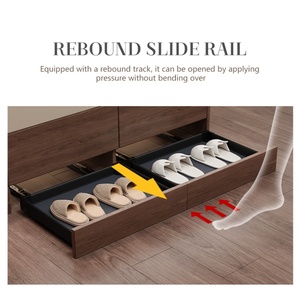 Modern High Quality Rebounding Open Storage <b>Shoe</b> Rack Steel Extendable Bedroom Furniture for Home Use for Bedroom Living Room - Product Image 3