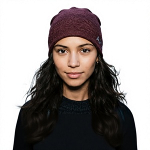 Men's Burgundy Beanie Hat Knit Cuffed <b>Winter</b> <b>Cap</b> Unisex Streetwear Skull <b>Cap</b> Custom Logo Wholesale Fashion Accessory - Product Image 1