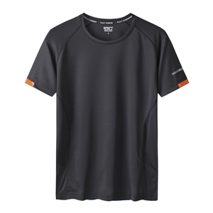 T-shirt <span class=keywords><strong>de</strong></span> course pour homme, col rond, en coton, pour <span class=keywords><strong>musculation</strong></span>, sport, gym - Product Image 4