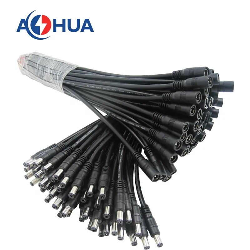Male Female Cable Connector AOHUA 1 To 2 3 4 Power Cable Splitter Type Quick Connect Dc Male Female Connector