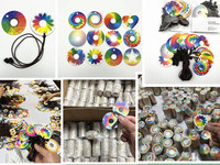 Lunettes de diffraction polarisées 3D pour feux d'artifice, étoiles et VR – Filtres pour lentilles de fête