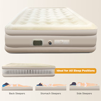 Matelas Gonflable Jumeau en PVC Durable Vanace avec Pompe Intégrée pour Camping, Voyage et Usage Domestique