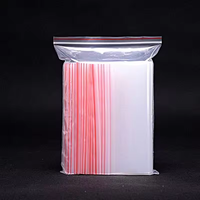 Refermable épaissi poignée joint LDPE Poly polyéthylène plastique Transparent PE clair fermeture éclair bijoux sac
