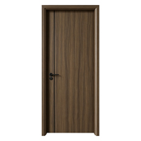Porte en bois massif ignifugée EI60 pour immeubles de bureaux, porte intérieure acoustique ignifugée pour appartements avec joint anti-fumée