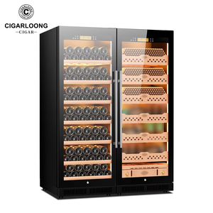 CL-120C1 CIGARLOONG Armadio Intelligente per <span class=keywords><strong>Vini</strong></span> <span class=keywords><strong>e</strong></span> Sigari a Temperatura <span class=keywords><strong>e</strong></span> Umidità Costante, Grande Capacità, Doppia Porta - Product Image 1