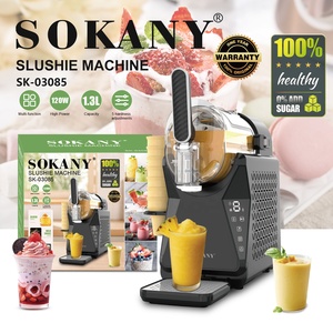 آلة صنع المشروبات المثلجة المنزلية من سوكاني، ذاتية التنظيف، بشاشة LED، تعمل بلمسة واحدة، تعمل لمدة 12 ساعة، مصنوعة من البلاستيك، مع 6 برامج مسبقة الضبط، لا تحتاج إلى ثلج - Product Image 3