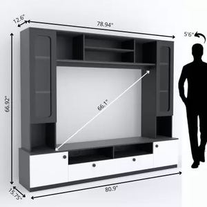Unité de divertissement moderne à lumière LED Meuble <span class=keywords><strong>TV</strong></span> Vitrine pour meubles de salon avec éclairage LED - Product Image 3
