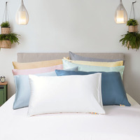 Parure de lit unie en lyocell d'eucalyptus de Guangzhou, drap de lit et housse de couette en soie personnalisée