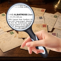 Custom Logo Colorful Plastic Kid's Magnifying Glasses High Definition Handheld 75mm Glass Magnifier