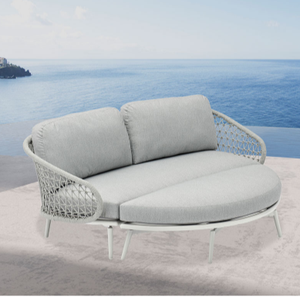 Alta Costura jardín al aire libre al Circular sofá cuerda jardín cómodo asiento dos sofás y sillones - Product Image 1