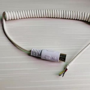 7 Pin DIN kết nối 3.5 mét xoắn ốc cuộn dây cáp điện cho CCTV Hệ thống <span class=keywords><strong>camera</strong></span> y tế thiết bị thiết bị thay thế dây điện - Product Image 3