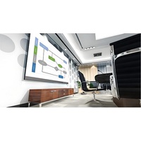 Layar LED Indoor Ultra Slim P4 Full Color IP65 Kecerahan Tinggi Sambungan Tanpa Celah Video Wall Latar Belakang Toko Ritel Ruang Kelas