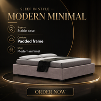 Lit rembourré moderne en tissu, cadre de lit en bois massif, style plateforme capitonnée, taille personnalisée, mobilier de chambre à coucher