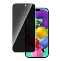 Protection d'écran de confidentialité pour iPhone 17 Pro Max, 28 degrés, 2.5D, 0.33mm, compatible avec iPhone 17, 16, 15, 14, 13, 12