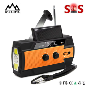 Radio d'urgence solaire à manivelle portable AM/<span class=keywords><strong>FM</strong></span>/NOAA, équipement de survie - Product Image 1