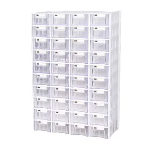 Tengzhengyue 40 grid combination type plastic component box drawer type small parts and accessories classified storage