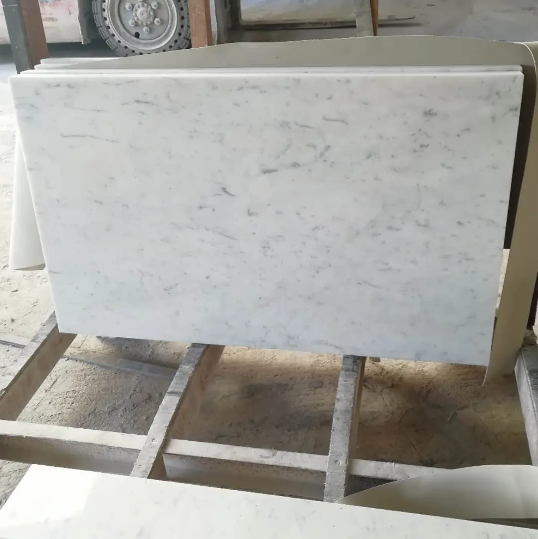 Piastrelle bianche per pareti interne di Carrara marmo bianco lastra di marmo bianco Carrera marmo per controsoffitti e pavimenti