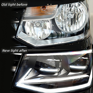 Tự động phụ kiện xe đèn <span class=keywords><strong>LED</strong></span> đầu đèn lắp ráp cho VW Volkswagen Caravelle <span class=keywords><strong>T5</strong></span> 2011 2015 Đèn pha năng động khởi động DRL - Product Image 2