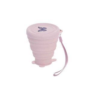 Silicone Collapsible Leak-Proof Food Safe Reusable Travel <b>Mug</b> Blue and Purple - Product Image 5