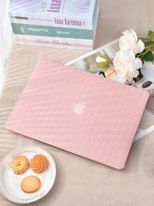 Housse rigide <span class=keywords><strong>en</strong></span> plastique texturé <span class=keywords><strong>en</strong></span> cuir Offre Spéciale tissé pour <span class=keywords><strong>MacBook</strong></span> Air 13 pouces étui Air 15 Pro 13 14 16 M4 M3 M2 - Product Image 5