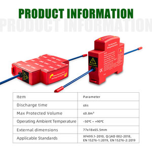 Boîte de distribution d'extincteurs automatiques à aérosol de type S, montage sur rail DIN, 10g20g30 40g, mini-dispositif d'extinction d'incendie, CE CQC - Product Image 2