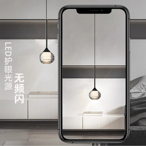 โคมไฟเพดานห้องนอนสไตล์มินิมอลทันสมัย โคมไฟติดผนังแนวตั้งยาวสำหรับตกแต่งผนังหลังทีวี ให้ความรู้สึกหรูหรา โคมไฟระย้าทันสมัย - Product Image 5