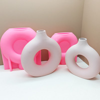 Hot Sale Pink Diy Tropfen kleber Form Kreisform Vase Silikon form Wohn accessoires für grenz überschreitende