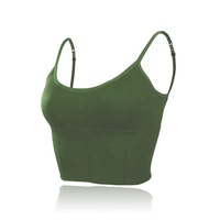 Soutien-gorge de sport sans couture pour filles, bustier pour la poitrine, enveloppé