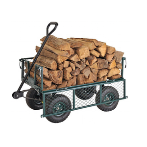 Chariot de jardin pliable à quatre roues en acier inoxydable QIDI OEM avec plateforme, fourni par l'usine - Product Image 2