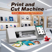 Mesin Pemotong Skin Ponsel 3D, Plotter Stiker Belakang 2-in-1, Printer Film Hydrogel TPU PC untuk Smartwatch & Kamera