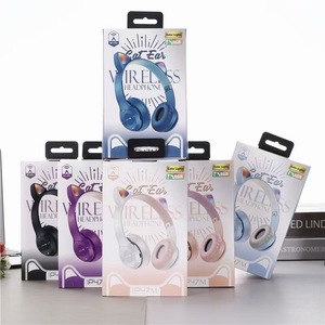 Para niñas niños gato <span class=keywords><strong>auriculares</strong></span> inalámbricos Bluetooth niño gatito azul <span class=keywords><strong>auriculares</strong></span> niñas lindo Rosa chico <span class=keywords><strong>auriculares</strong></span> con orejas - Product Image 5