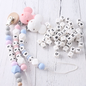 12mm Alphabet Beaded Food Grade Soft Chewable Baby <strong>Silicone</strong> <strong>Beads</strong> for DIY Accessories - Product Image 5