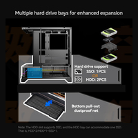 Zeromaster ATX Gaming PC Case High Airflow Tempered Glass ARGB Mid Tower Computer Chassis