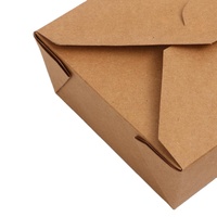 Fabricants chinois Boîte à emporter personnalisée en papier kraft pour salade de fruits Boîtes à lunch à compartiments séparés avec revêtement pour animaux de compagnie