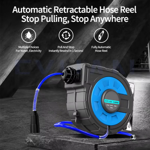Automatic <b>Retractable</b> <b>Hose</b> Reel Air Drum Durable Air <b>Pipe</b> for Car Beauty Repair Pneumatic Tool Compatible with Air Compressor - Product Image 2