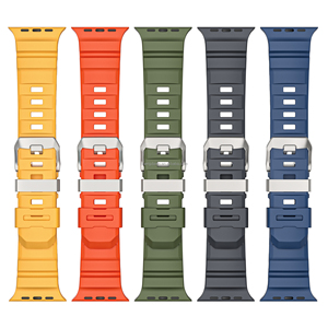 Correa Deportiva de Fluororubber para <span class=keywords><strong>Apple</strong></span> <span class=keywords><strong>Watch</strong></span> Ultra 49MM Series 10 9 8 7 <span class=keywords><strong>6</strong></span> SE, Brazalete de <span class=keywords><strong>Titanio</strong></span> para IWatch Band 46mm - Product Image 2