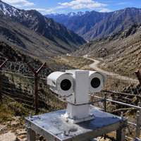 Caméra PTZ de surveillance périmétrique thermique à double spectre longue portée pour la sécurité des frontières montagneuses