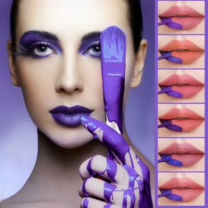 ลิปกลอ<span class=keywords><strong>ส</strong></span>แบบลอกออกได้ติดทนนานกันน้ำลิปสติกแบบแมทท์ลิปกลอสแบบไม่ติดถ้วย - Product Image 1