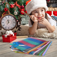 Muestra Gratis, Rollo de Vinilo Termotransferible HTV Coreano Multicolor con Brillo, en Oferta